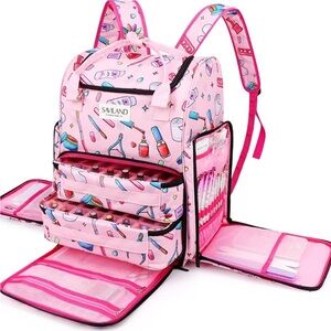 Saviland Nail Polish Organizer and Manicure Tools Storage and Travel Bag